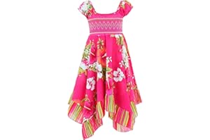 GILLSONZ Neu601vDa Mädchen Kinder Sommer Freizeit Kleid