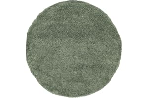 RUGVISTA Dywan Comfy Dywan - Zielony Ø 250 Dywan Nowoczesne, Okrągły