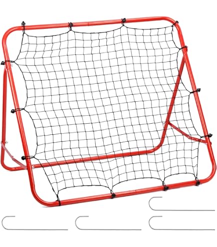 ORHEYA Multifunctionele Voetbal Rebounder - Inklapbaar Terugslag Net 100x100x65 Cm