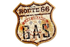 Finest Folia Adesivo motivi retrò vintage sticker Old School Ace Kult Rockabilly decorative per auto moto casco garage (#11 Route 66)