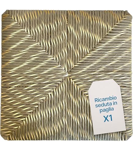 Set Sedute In Paglia Per Sedie - Ricambio 37x37 Cm Con Feltrini Omaggio - Foto 7