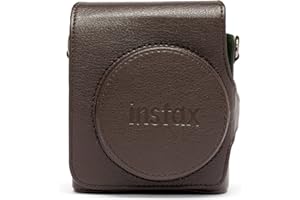 FUJIFILM instax mini 90 - Custodia in finta pelle con tracolla