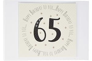 White Cotton Cards 65th Birthday Memories Photo Album (MTGA65T), of