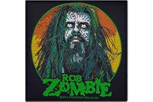 ROB Patch-Zombie ZOMBIE FACE Patch 10 x 9.5 CM, Hard Rock, Heavy Metal by Razamataz