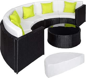 Amazon.de: TecTake Hochwertige Aluminium Poly Rattan ...