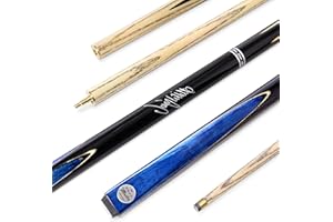 BAIZE MASTER 57 Inch Jimmy White Signature VICTORY 2 Piece Centre Joint Ash Snooker Pool Cue with 9.5mm Layered Tip