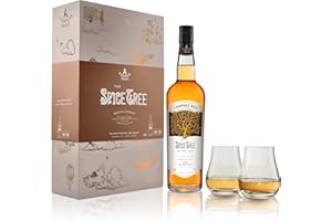 COMPASS BOX THE SPICE TREE Coffret 2 Verres - Blended Malt Whisky - 46% Alcool - Origine : Ecosse - Bouteille 70 cl + 2 Verres