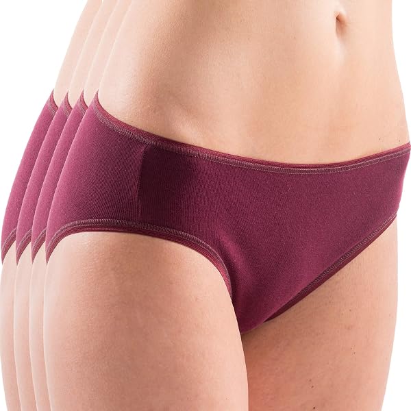 Wirarpa Lot De 4 Culottes Femme Coton Taille Très Haute - Elasticité Confortable Sans Couture Visible