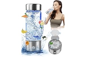BEVECK Wasserstoffwasserflasche, 420 ml Wasserstoffwassergenerator, mit SPE- und PEM-Technologie, erzeugt schnell Wasserstoffwasser in drei Minuten,geeignet for Büro, Sport, Reisen, Geschenke