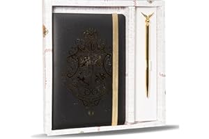 Harry Potter Notizbuch mit Stift – Geheimes Tagebuch mit Schnatz-Stift, Geschenk für Mädchen & Kinder – Schreibset für Fans & Sammler – Fanartikel für Schule & Freizeit