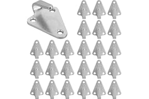 YOUNTHYE Lot de 30 crochets de bâche à trois trous en métal - Crochets de fixation - Crochets de fixation - Œillets d'arrimage - Support de filet de remorque pour la fixation de filets de remorque, filet de