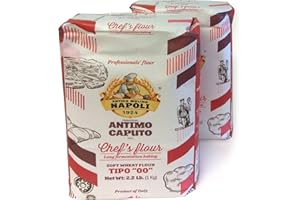 ANTICO MOLINO NAPOLI Antimo Caputo Chefs 00 Flour 1 Kilo (2.2lb) Bag 2 Pack