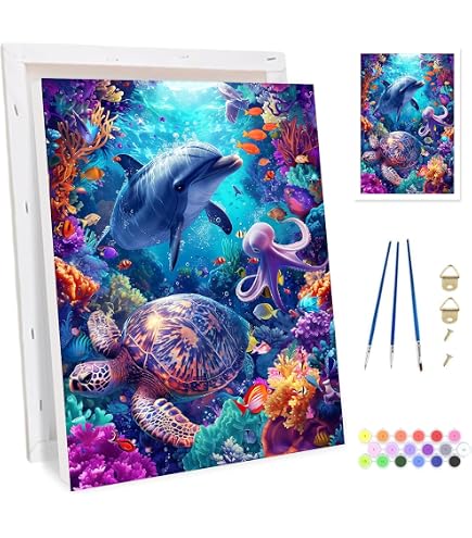 HEIBAGO Montagnes Peinture par Numéros Adulte avec Cadre, Kit de Peinture pour Débutants DIY Paysage Peinture Acrylique Artistique avec Pinceaux Décoration Murale 20x30cm HEIBAGO Montagnes Peinture par Numéros Adulte avec Cadre, Kit de Peinture pour Débutants DIY Paysage Peinture Acrylique Artistique avec Pinceaux Décoration Murale 20x30cm