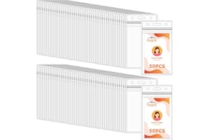 Segus Porta Badge Trasparente, 100 Pezzi Porta Tessera Badge in Pvc, Impermeabili, Porta Cartellino Verticale per Insegnanti, Medici e Personale