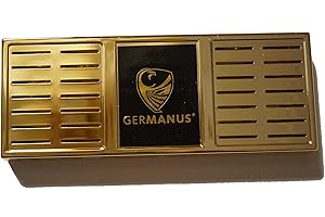 GERMANUS, umidificatore Premium Humidor, misura XL, color oro, incluso supporto magnetico e istruzioni (lingua italiana non garantita)