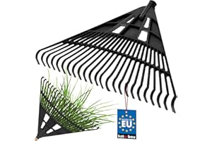 KOTARBAU® Łopatka do liści, tworzywo sztuczne, 610 mm, czarna, bez grabi, grabie ogrodowe, duża grabka, miotła wachlarzowa, narzędzie ogrodowe, trzonek