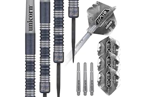 Unicorn Nero, Noir|James Wade|Freccette con Punta in Acciaio Unisex Adulto