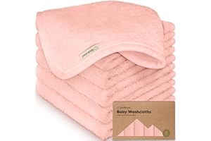 KeaBabies Asciugamano Per Neonati - Asciugamano in Bamboo - Asciugamano Morbido Biologico Per Neonati - Asciugamano Per Il Viso Per Neonati, Adulti E Bambini - Asciugamani Per Neonati (Blush Pink)