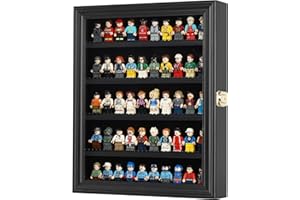 DISPLAYGIFTS Lego Minifigur Maße Vitrine Fingerhut Wandschrank LG-CN30 (Schwarz)
