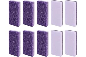 Bubuyun 10PCS File del Piede Pietre Pomice per Cura Piedi Pietra Pomice Pedicure Esfoliazione Pietra Pomice del Piede per la Pelle Strumento per Pedicure con Pomice col Colore Viola