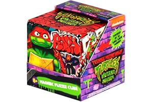 SHASHIBO Teenage Mutant Ninja Turtles Shape Shifting Box - Award-Winning, Patented Magnetic Puzzle Cube w/36 Rare Earth Magnets -Fidget Cube Transforms Into Over 70 Shapes (Raphael Series 2)