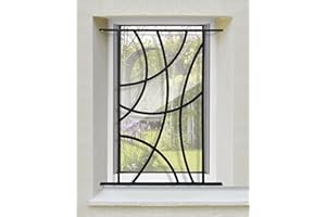 DMS Grille de Defense Arcade pour Fenetre H= 75 cm x L= 60 cm (côte tableau)