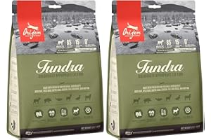 Orijen Tundra | dwupak | 2 x 340 g | sucha karma dla kotów | z surową kaczką, rybą i dziczystym mięsem | wyprodukowana w Kanadzie | z liofilizowaną powłoką