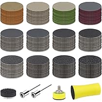 200 Dischi Abrasivi Per Trapano - Grana 80-3000, Con Blocco Levigatura, Per Legno E Metallo - Foto 2