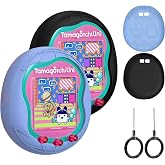 DZHAXIE Tamagotchi Uni Sanal Evcil Hayvan Makinesi ile Uyumlu Silikon Kılıf, Tamagotchi Uni i&ccedil;in Parmak Kordonlu Koruyucu Kıl