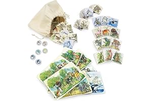 Ulanik Gra Bingo Dla Dzieci Zwierzęta 48 sztuk Drewniana Płyta gra Wiek 3+ Przedszkole Nauka Edukacja