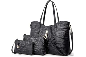 YNIQUE Women Fashion Handbags PU Leather Large Purse Shoulder Crossbody Bags 4pcs set for Girls