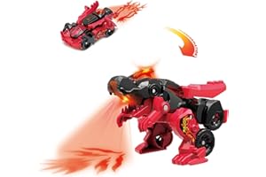 VTech - Switch&Go Dinos Fire, Raudo el T-Rex, Dinosaurios y Figuras de acción, Juguete transformable 2 en 1 Dino-Car para niños +3 años, Versión ESP