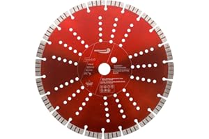 PRODIAMANT Premium Disque à Tronçonner Diamanté Béton 300 mm x 25,4 mm - Hauteur de Segment 12mm