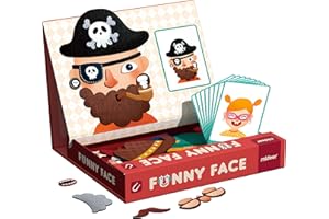 Mideer Magnetic Crazy Funny Faces Play Set, Magnetic Dress Up Game, Preschool Educational Learning Game for Kids 4-6, Preschool Learning Activities Magnets Toys for 3+ Year Old Boys Girls (56 Pieces)