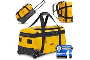 BEN NEVIS ORIGINAL 60L Reisetasche mit Rollen – XL Faltbare Reise- & Sporttasche, Wasserabweisend, Robust & Platzsparend