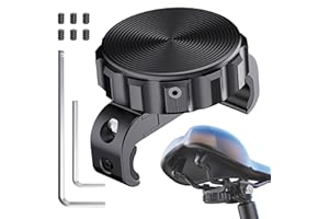 DDJ AirTag Fahrradhalterung unter dem Sattel – Versteckte, wasserdichte GPS-Tracker-Hülle für AirTag Fahrrad, robuster Fahrradsattelhalter aus Metall und ABS mit Montagewerkzeug, für MTB/E-Bike/Scooter