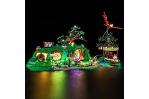 BRIKSMAX Kit de iluminación LED para LEGO Icons El Señor de los Anillos: La Comarca - Compatible con 10354 Building Blocks Model- No incluir el conjunto de Lego