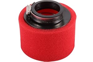 GOOFIT 48 mm Rouge Filtre à air Remplacement pour quad ATV dirt bike et Go Kart