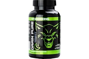 VITASTRONG. Draineur Brule Graisse Puissant, Detox | Vitastrong Drainpure NUIT Minceur | Pour Perte De Poids | Rapide Diurétique Naturel Liquide Dépuratif du Foie Drainant Élimine les Toxines | 100% Nature
