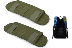 KICPUK Rucksack Schulterpolster aus strapazierfähigem Oxford Stoff Zwei Teile bequem abnehmbar für Gitarre Sicherheitsgurt Computer Tasche Riemen Schultaschen Gurtpolster für Autogurt Polster(Grün)