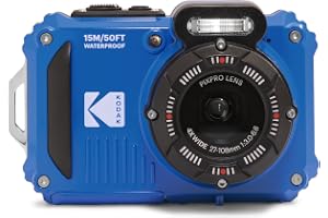 KODAK Pixpro WPZ2 - Kompakt digitalkamera 16 m pixlar, vattentät till 15 m, stötsäker, video 720 p, LCD-skärm 2,7 - Li-ion-ba