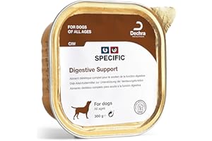 SPECIFIC® Digestive Support (CIW) - 6x300g - Cibo umido per cani di tutte le età - Rafforza la flora intestinale - Basso contenuto di fibre - Arricchito con postbiotici - DECHRA Veterinary Products