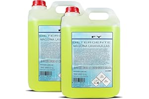 LUCCY Jabón Líquido de Máquinas de Lavavajillas 10 litros | Elevado Poder Desengrasante, Máquina Industrial