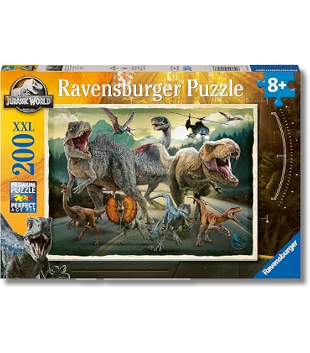 Ravensburger Puzzle Rettili Sullo Scaffale 200 Pezzi XXL - Per Bambini Da 8 Anni, 49x36 Cm