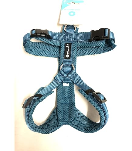 Petlando Y-Comfort Mesh Hundegeschirr Anthrazit XS – Halsumfang 28-52 Cm, Brustumfang 32-50 Cm