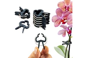 ECENCE 60x Pflanzenclips Pflanzenklammern für Tomaten, klein Reben, Rosen, Rankhilfe für Kletterpflanzen, Pflanzenhalter, Leichte Fixierung, Wiederverwendbar