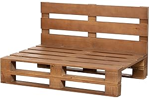 PALETS TALAVERA Sofa DE PALETS Lijado Y Cepillado - Interior/Exterior Nuevo Sillon PALETS/Sofa para Patio (120cm X 80cm, Nogal)