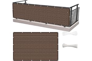 Insynsskyddsnät 150 x 260 cm Vind- Och Uv-Skydd Rivtålig Dammbarriär Som Skyddar Balkongens Integritet Trädgårdsvindskydd för
