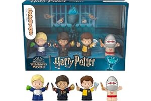 FISHER-PRICE Little People Collector Harry Potter y el cáliz de fuego Edición especial para adultos y fanáticos, 4 figuras en una caja de exhibición