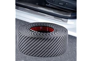 TORCARVH Auto Türschwellerschutz Auto Einstiegsleisten Anti-Kollisions-Streifen Gummi Wasserdichter Schutzstreifen für Autotürschutz Einstiegsleistenschutz Stoßstangenschutz (Schwarz, 3 cm Breit,1 Meter Lang)